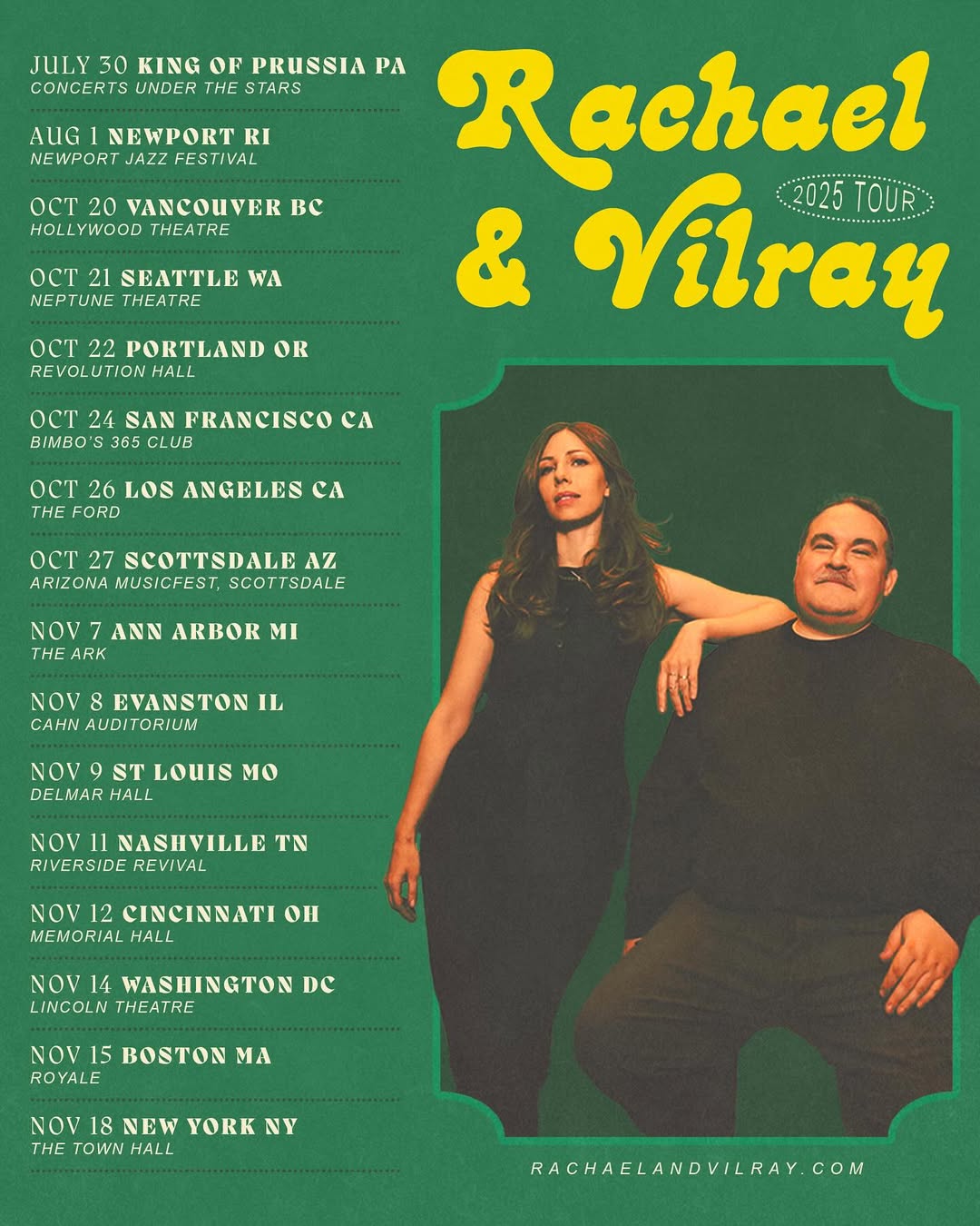 Rachael Price Tour Poster